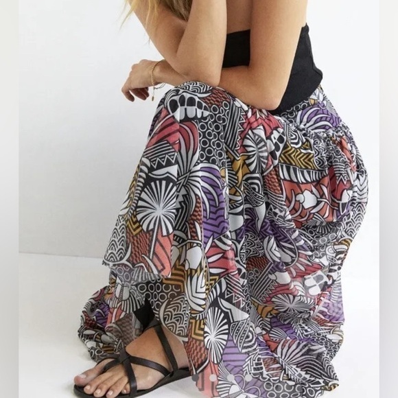 Farm Rio X Anthropologie Tropical Maxi Skirt - Picture 4 of 6
